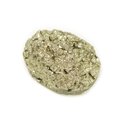 N23 - Cabochon de Pierre - Pyrite dorée brut 23x17mm - 8741140018532 