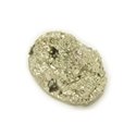 N24 - Cabochon de Pierre - Pyrite dorée brut 22x15mm - 8741140018549 