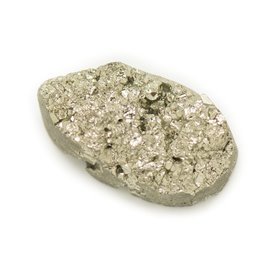 N18 - Cabochon in pietra - Pirite dorata grezza 24x13mm - 8741140018488 
