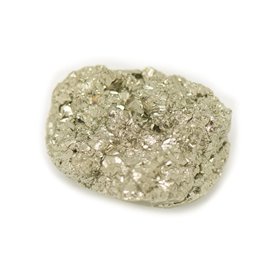 N25 - Cabochon de Pierre - Roher goldener Pyrit 22x19mm - 8741140018556 