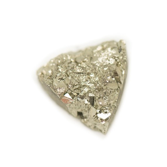N27 - Cabochon de Pierre - Pyrite dorée brut 19x18mm - 8741140018570 
