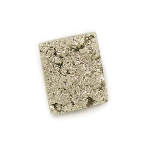 N30 - Cabochon de Pierre - Pyrite dorée brut 16x13mm - 8741140018600 