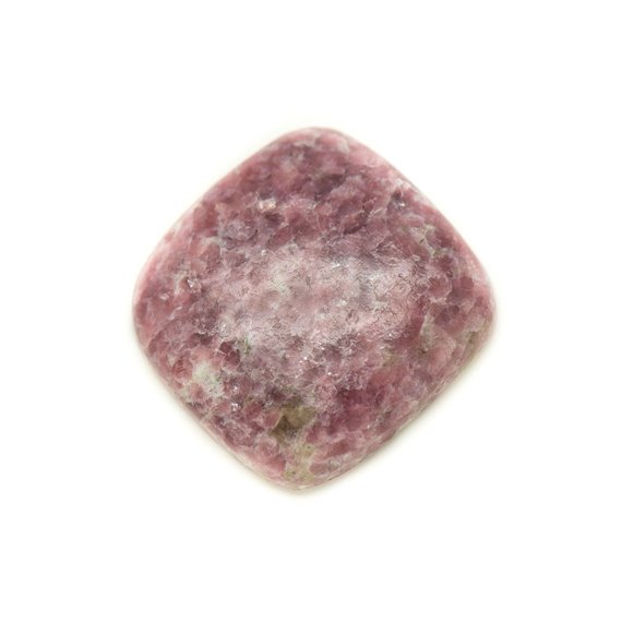 N1 - Cabochon Pierre - Lépidolite violet rose Carré Losange 27mm - 8741140017917 