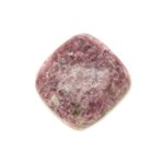 N1 - Cabochon Pierre - Lépidolite violet rose Carré Losange 27mm - 8741140017917 