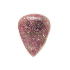 N3 - Cabochon Stein - Pink lila Lepidolith Tropfen 32x24mm - 8741140017931 