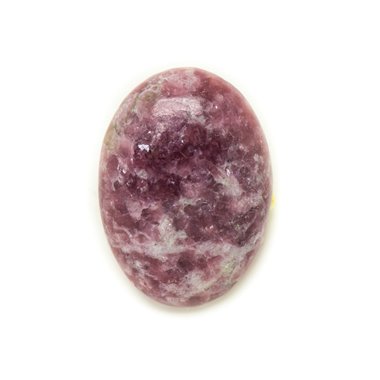 N7 - Cabochon Pierre - Lépidolite violet rose Ovale 28x20mm - 8741140017979 