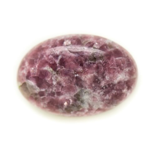 N8 - Cabochon Pierre - Lépidolite violet rose Ovale 28x19mm - 8741140017986 