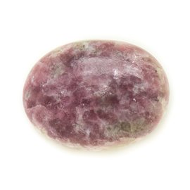 N9 - Cabochon Stein - Pink lila Lepidolith Oval 29x22mm - 8741140017993 
