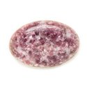 N13 - Cabochon Pierre - Lépidolite violet rose Ovale 35x23mm - 8741140018037 