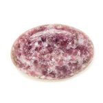 N13 - Cabochon Pierre - Lépidolite violet rose Ovale 35x23mm - 8741140018037 