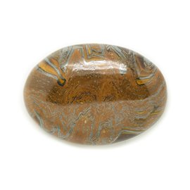 N1 - Cabochon Stein - Iron Eye Tiger Oval 31x29mm - 8741140018167 