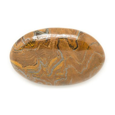 N3 - Cabochon Pierre - Oeil de Fer Tigre Ovale 36x23mm - 8741140018181 