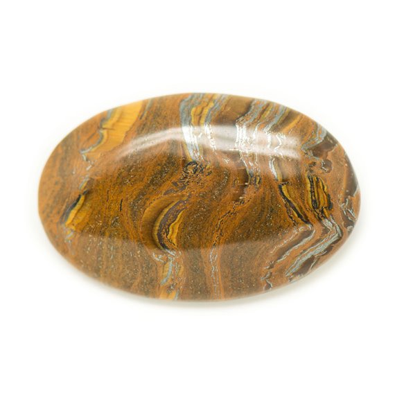 N7 - Cabochon Pierre - Oeil de Fer Tigre Ovale 36x24mm - 8741140018228 