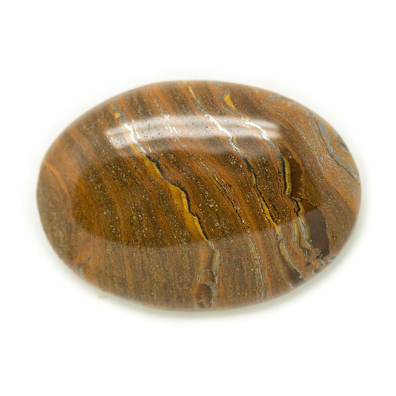 N10 - Cabochon Pierre - Oeil de Fer Tigre Ovale 38x24mm - 8741140018259 