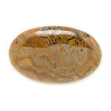 N13 - Cabochon Pierre - Oeil de Fer Tigre Ovale 45x29mm - 8741140018280 