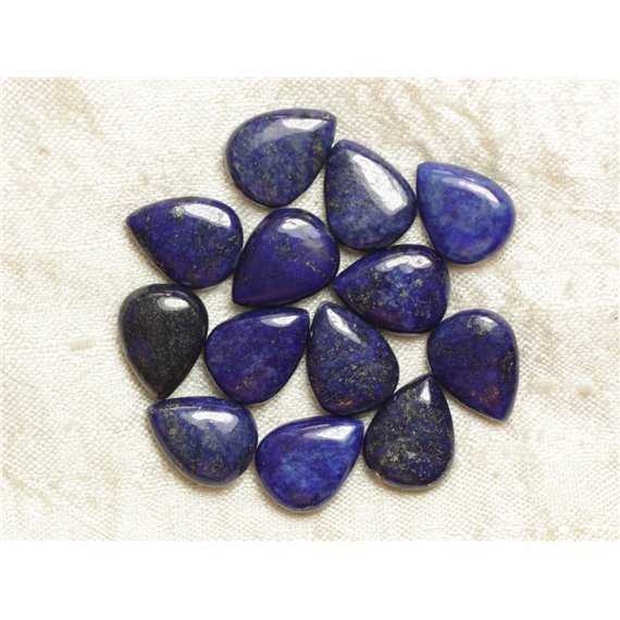 2pc - Perles de Pierre - Lapis Lazuli Gouttes 16x12mm - 8741140017894 