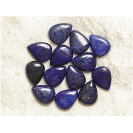 2pc - Perline di pietra - Gocce di lapislazzuli 16x12mm - 8741140017894 