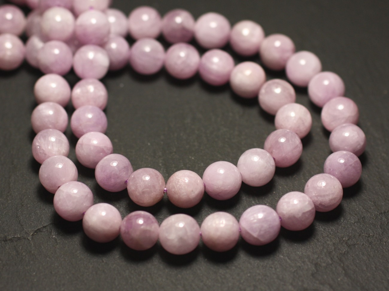 2pc - Perles de Pierre - Kunzite rose Boules 8mm - 8741140016637 