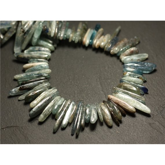 10pc - Perles de Pierre - Apatite Rocailles Chips Batonnets 12-30mm - 8741140016651