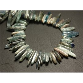 10pc - Cuentas de piedra - Apatite Rockeries Chips Batonnets 12-30mm - 8741140016651