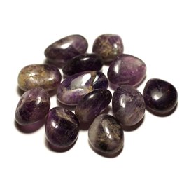 5pc - Amethyst Stones Rolled pebbles 15-21mm - 8741140016903 