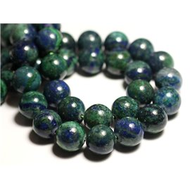 4pc - Stone Bead - Chrysocolla Balls 12mm - 8741140015555 