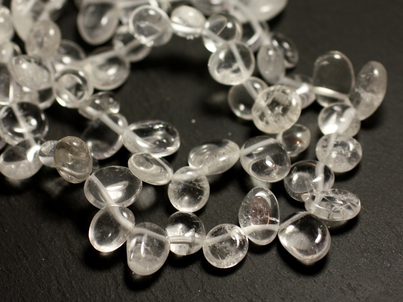 10pc - Perles de Pierre - Cristal Quartz Chips Rocailles 8-15mm - 8741140016255 