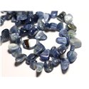 10pc - Perles de Pierre - Cyanite Chips Rocailles 6-16mm - 8741140016262 