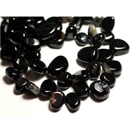 10Stk - Steinperlen - Black Onyx Rockery Chips 8-16mm - 8741140016309 