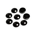 50pc - Cabochons de Pierre - Hématite Rond 10mm - 8741140015180 