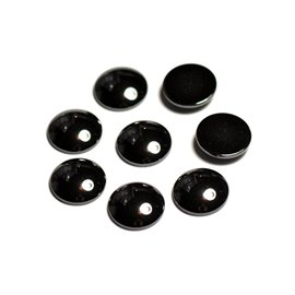 50Stk - Cabochons Stein - Hämatit rund 10mm - 8741140015180