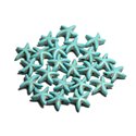 20pc - Perles Pierre Turquoise synthèse reconstituée Etoiles de Mer 14mm Bleu Turquoise - 8741140015227 