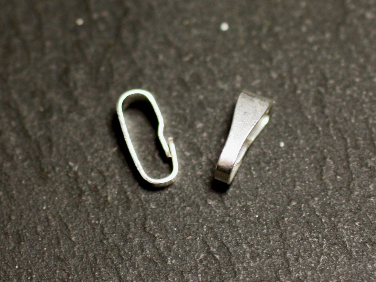 2pc - Bélières Clip Argent 925 massif poinçonné 8x3.5x2.5mm - 8741140015135 