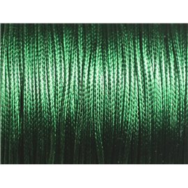 5 metros - Cable de alambre encerado algodón 1mm Empire Emerald Green - 8741140014824