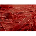 Echeveau 90 mètres - Ruban Tissu Organza Rouge Bordeaux 10mm -  4558550007513 