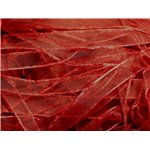 Echeveau 90 mètres - Ruban Tissu Organza Rouge Bordeaux 10mm -  4558550007513 