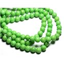 10pc - Perles de Pierre - Jade Boules 8mm Vert Pomme -  4558550081681 