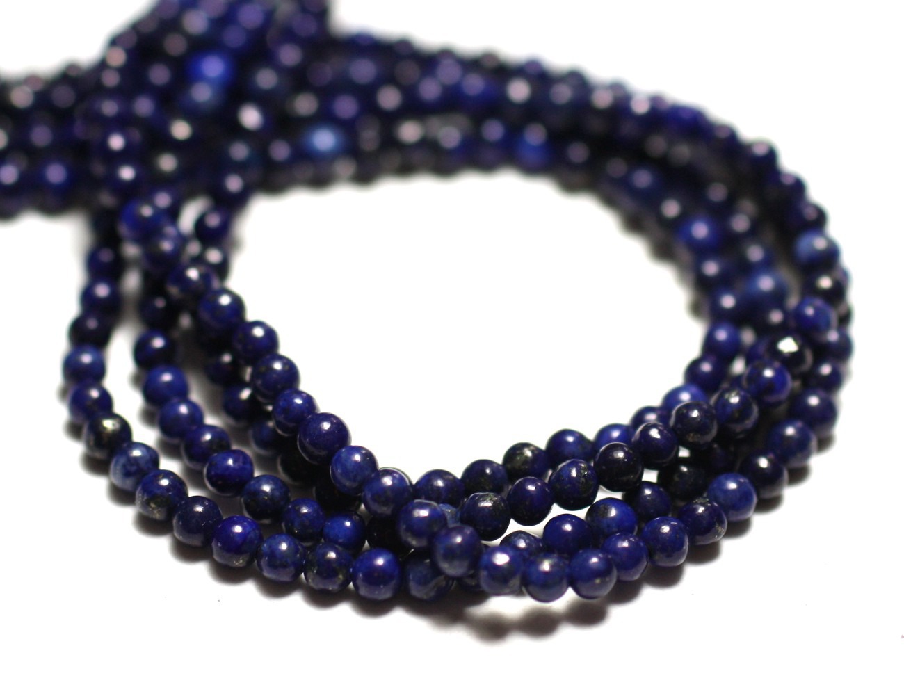 30pc - Perles de Pierre - Lapis Lazuli Boules 2mm - 8741140014435 