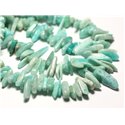 20pc - Perles de Pierre - Amazonite Russie Rocailles Chips Batonnets 8-20mm - 8741140014718 