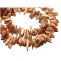 20pc - Perles de Pierre - Pierre de Soleil Rocailles Chips Batonnets 8-20mm - 8741140014725 