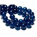 4pc - Perles de Pierre - Jade Boules 14mm Bleu vert Paon Canard -  8741140014732 
