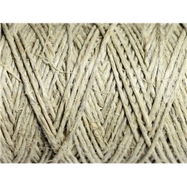 90 meter spoel - Henneptouw 1-2 mm Beige Ecru - 8741140010987 