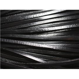 Skein approx 90 meters - Genuine Leather Strap 3mm Black - 8741140014671 