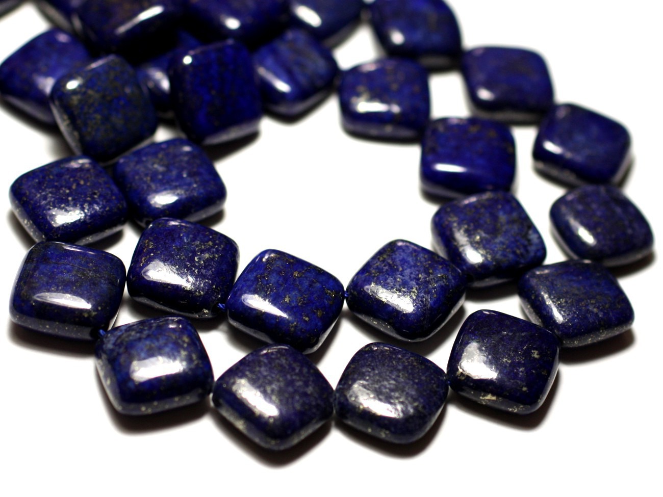 2pc - Perles de Pierre - Lapis Lazuli Losanges 16mm - 8741140014312 