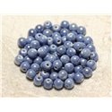 20pc - Perles Céramique Porcelaine Boules 6mm Bleu Lavande Pastel irisé -  8741140010611 