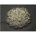 500pc environ - Apprêts Perles à écraser Métal Argenté 3mm - 8741140010703 