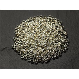 500pc approximately - Settings Silver Plated Crimp Beads 3mm - 8741140010703 