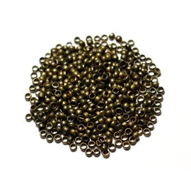 200pc environ - Apprets Perles à écraser Métal Bronze Rondelles intercalaires 3mm - 7427039738460