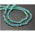 10pc - Perles de Pierre - Apatite claire Rondelles Boulier 3-5mm - 8741140012110