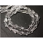 10pc - Perles de Pierre - Cristal Quartz Triangles 6-10mm - 8741140012172 